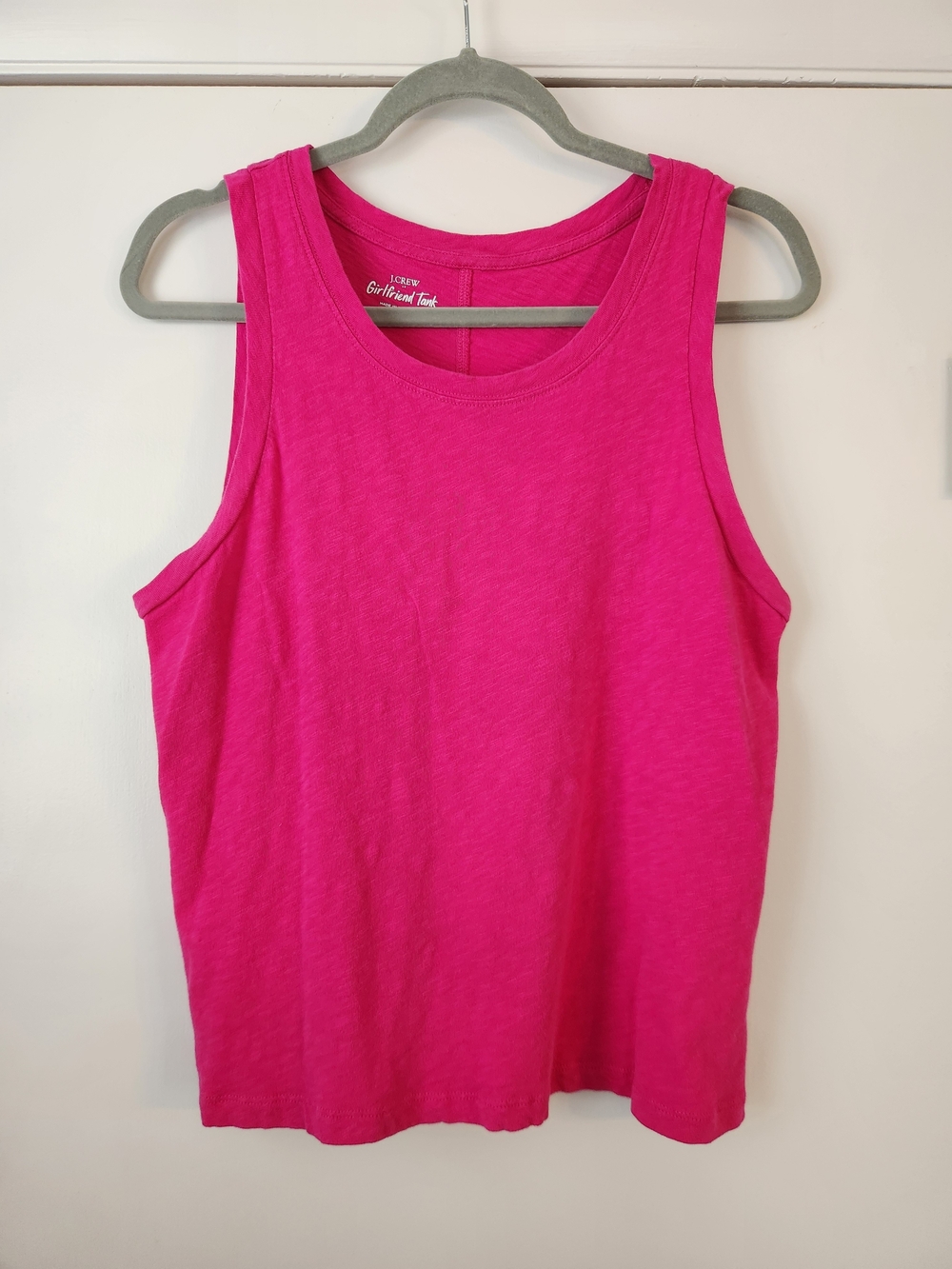J. Crew Hot Pink Girlfriend Tank